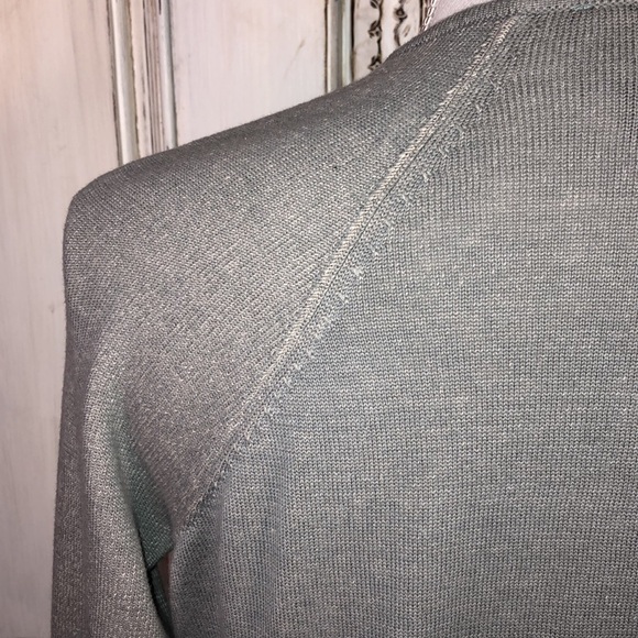 Cabi Gray Blue Long Sleeve Waterfall Cardigan Size XS - Picture 9 of 11